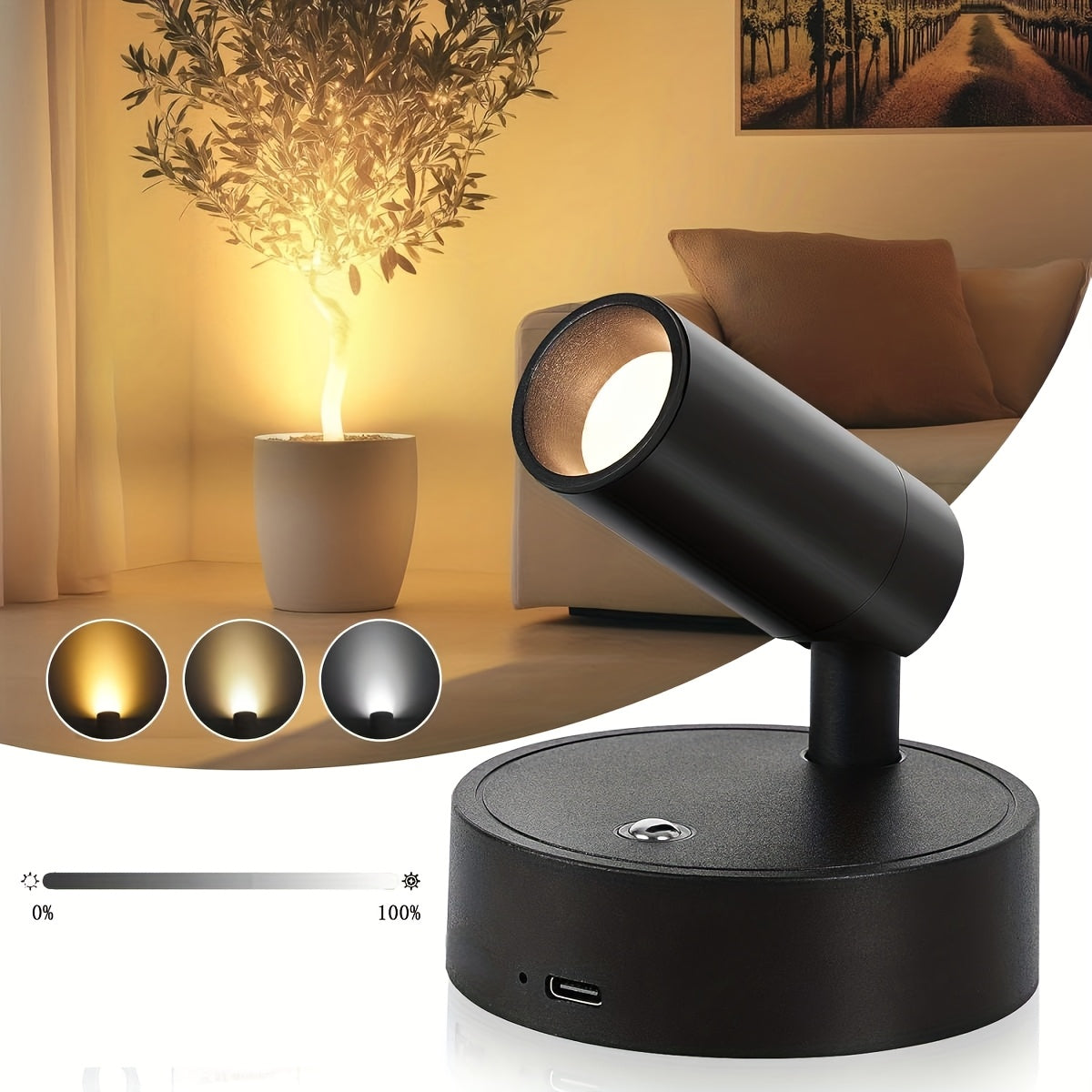 LUMISPOT – Rechargeable LED Spotlight