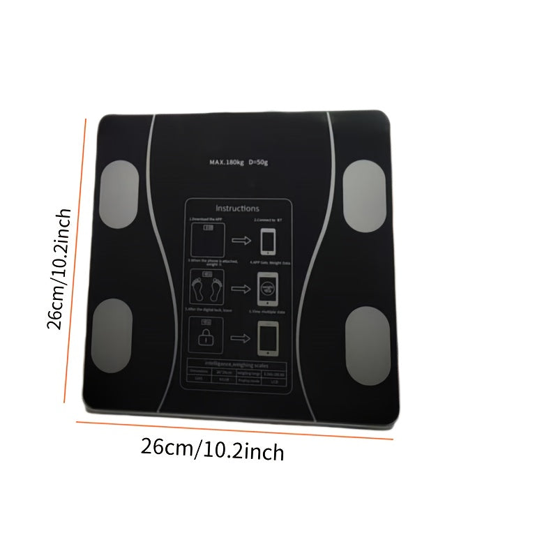 FITTRACK - Smart body weight scale with LCD display for daily health monitoring