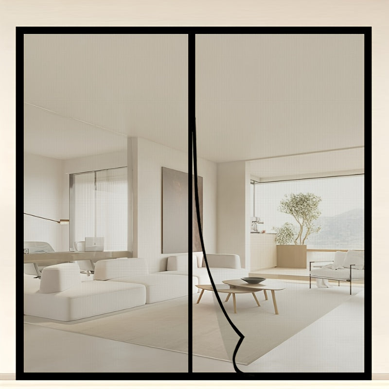 MESHSHIELD - Magnetic mesh door curtain for hands-free insect protection