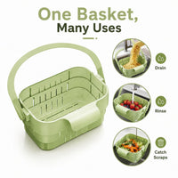 DRAINHOOK – Retractable Hanging Storage Colander for Convenient Organization