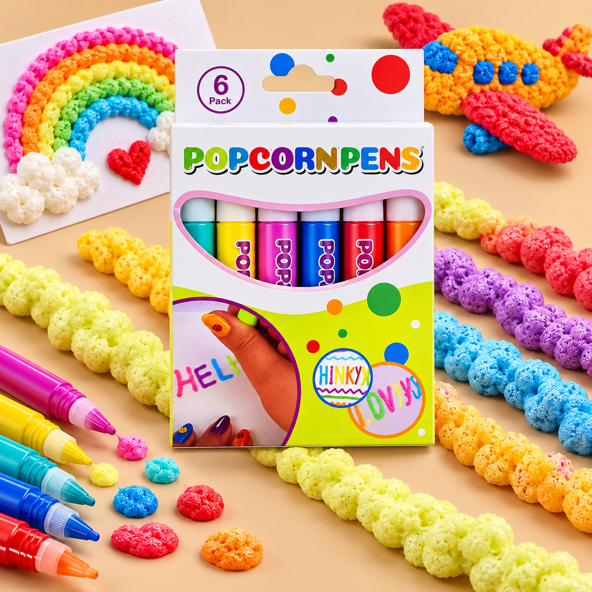 RAISEJOY – Set di penne 3D gonfiabili per creare opere d’arte creative e divertenti