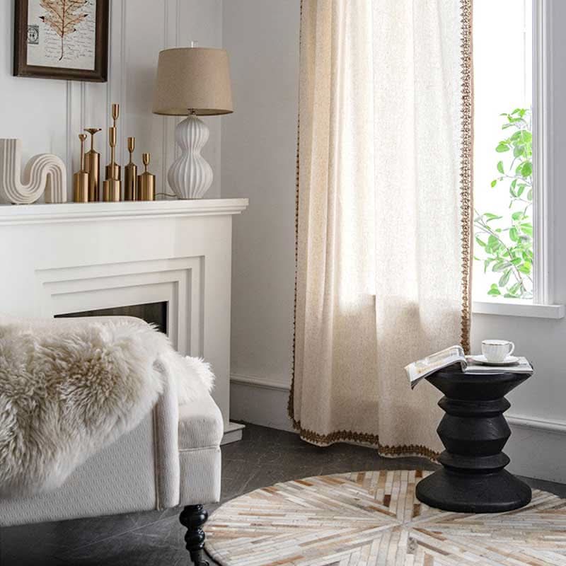 SHADEARIA – Bohemian Beige Semi-Blackout Curtains for Relaxed Home Styling
