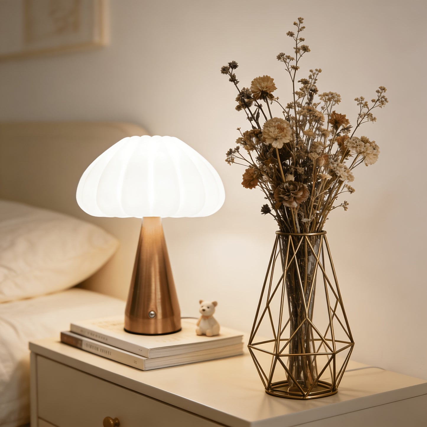 UMBRALUX – Umbrella Table Lamp for Elegant Night Lighting