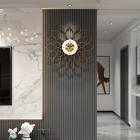 PRESTIGELIVA – Elegant Gold Wall Clock for Modern Interiors