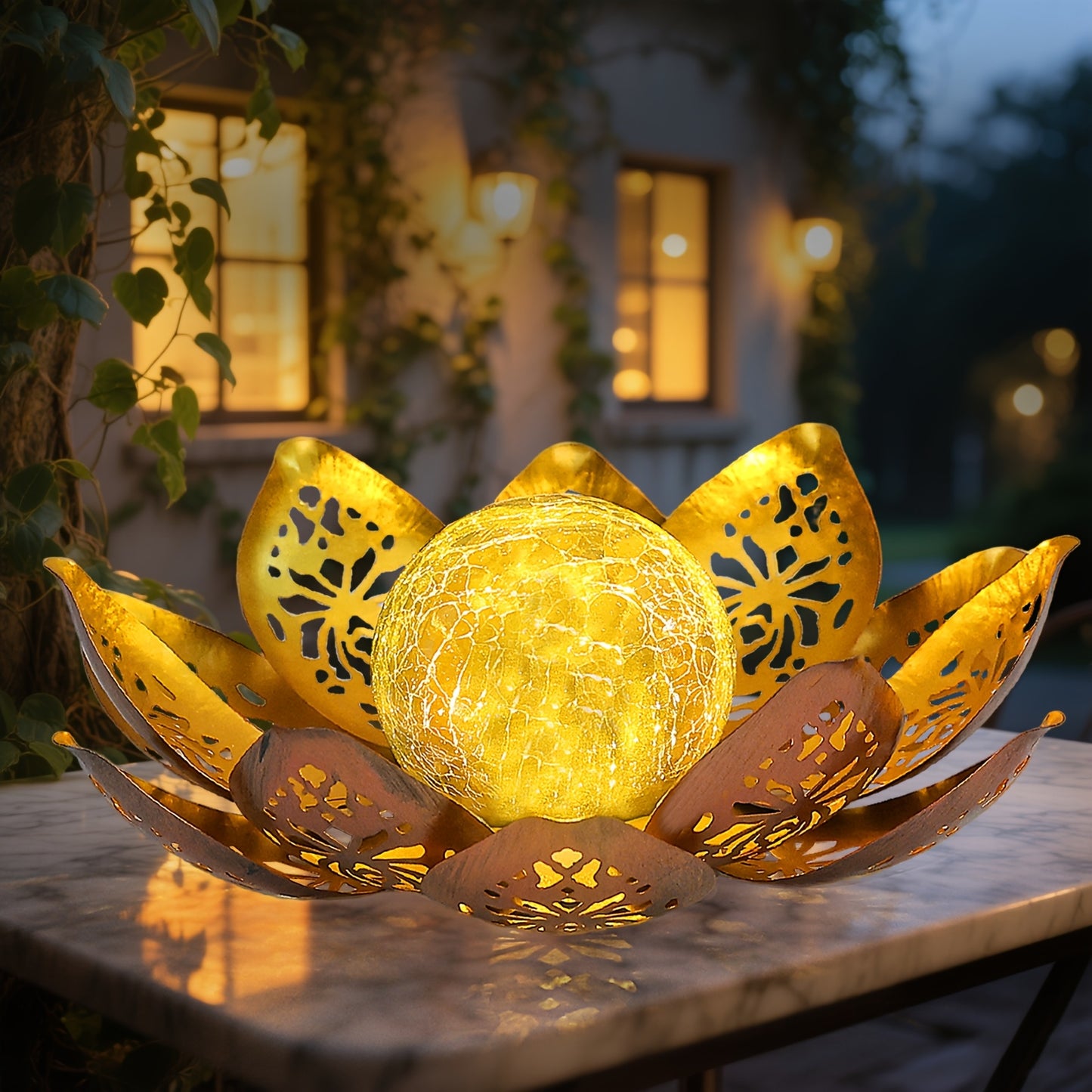 LOTUSORA – Solar Lotus Garden Lamp