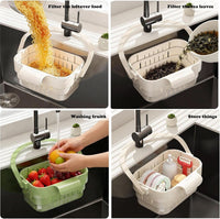 DRAINHOOK – Retractable Hanging Storage Colander for Convenient Organization