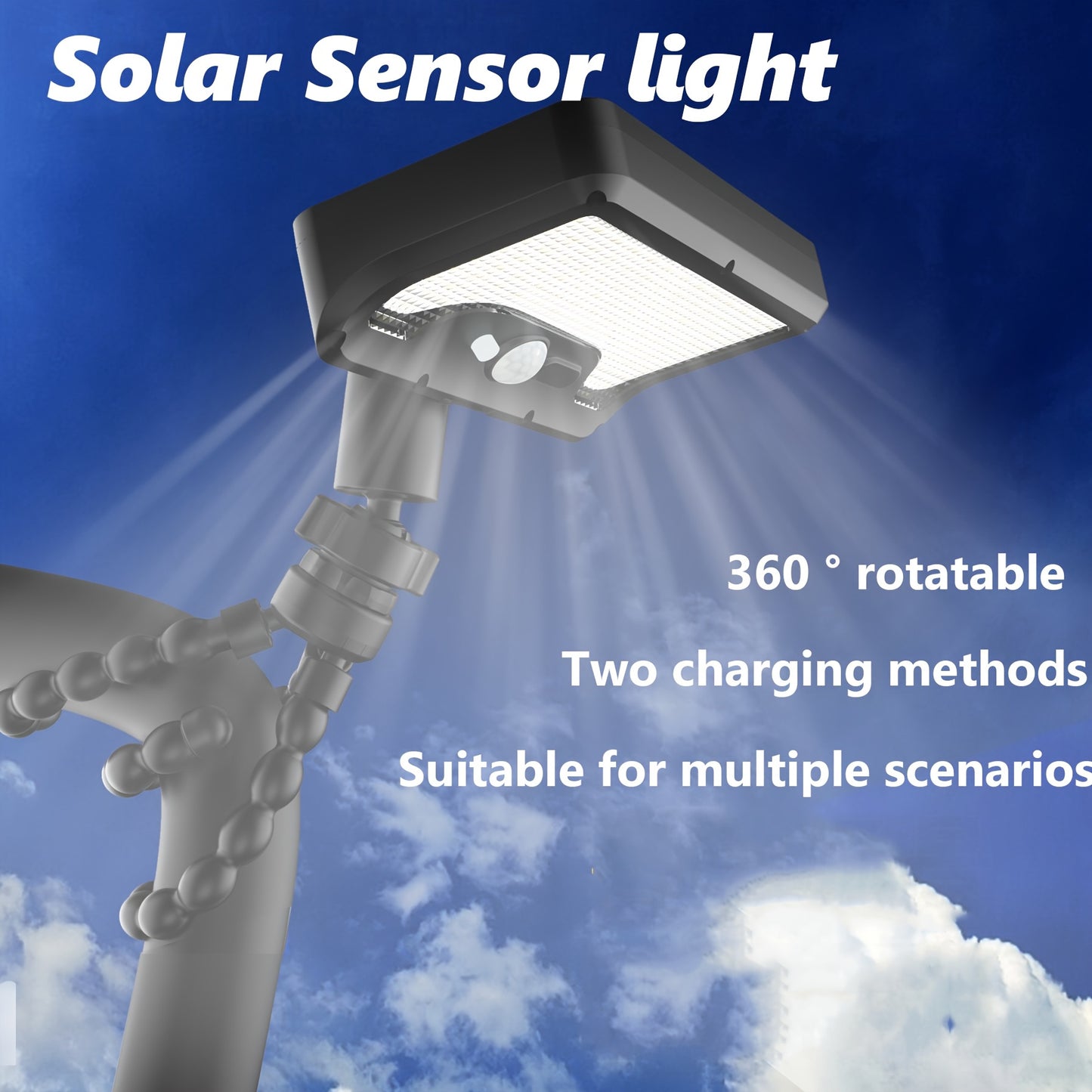SENSORLUX – Rotatable Solar Security Light