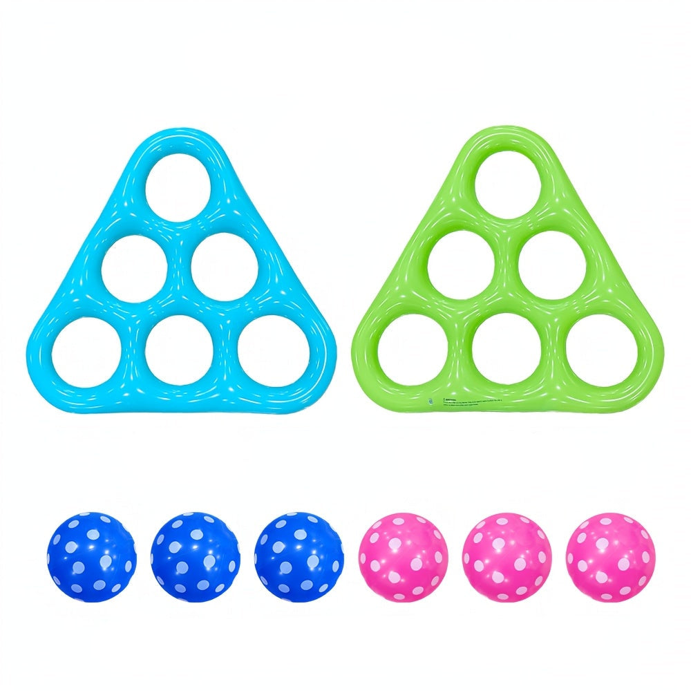 POOLPLAY – Inflatable Triangle Throw Game for Interactive Water Fun