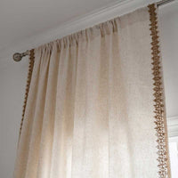 SHADEARIA – Bohemian Beige Semi-Blackout Curtains for Relaxed Home Styling