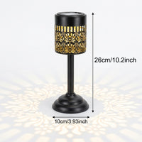 GLOWPEONY – Metal Solar Desk Lamp for Warm Evening Ambience