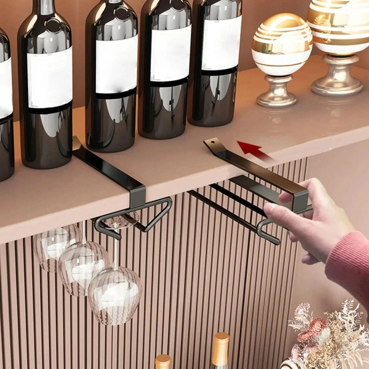 CUPLOFT – Shelf Glass Storage Holder for Instant Kitchen Space