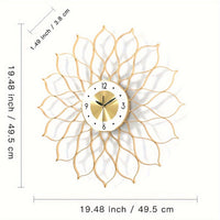 PRESTIGELIVA – Elegant Gold Wall Clock for Modern Interiors