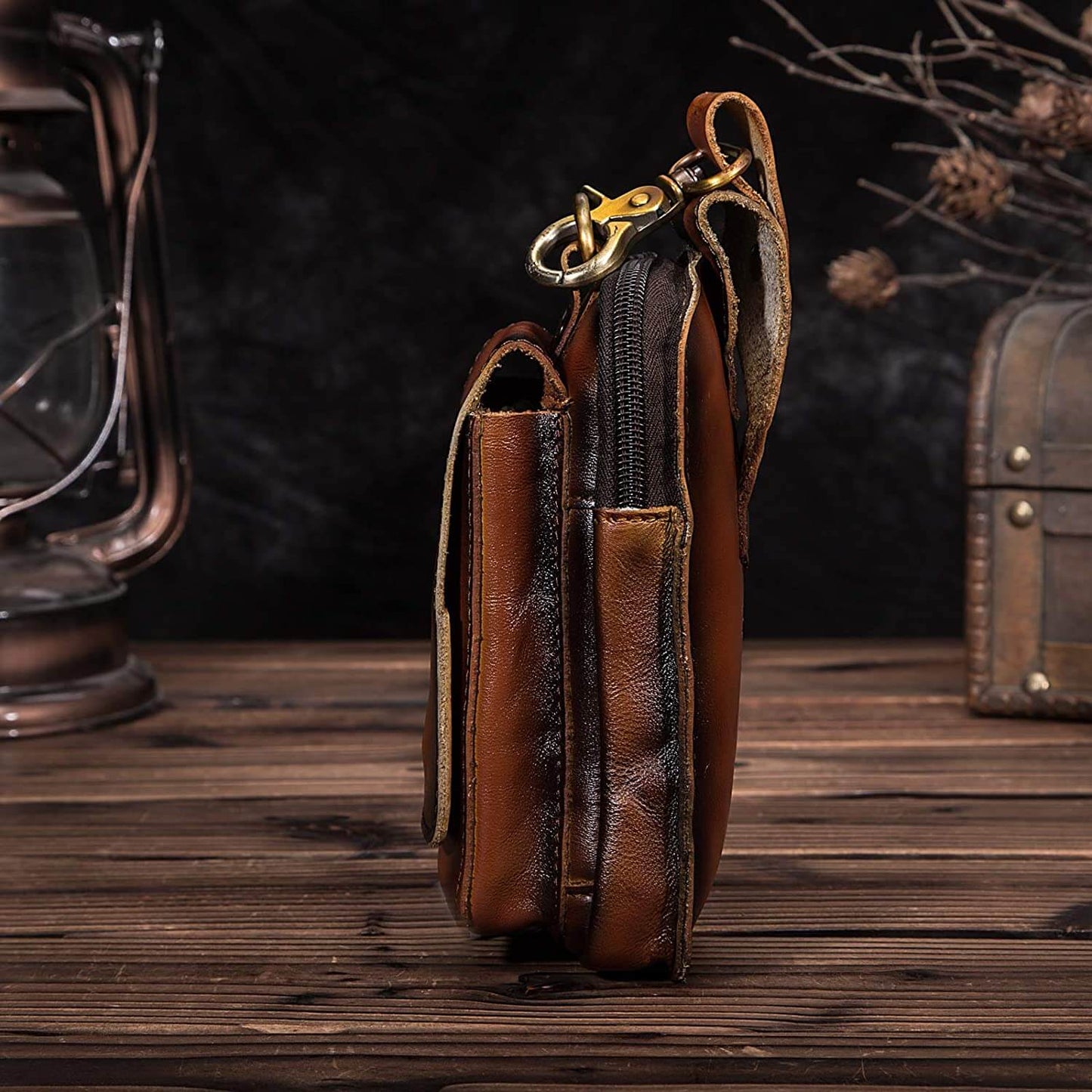 LEATHERWAY – Full Grain Leather Waist Pack for Travel