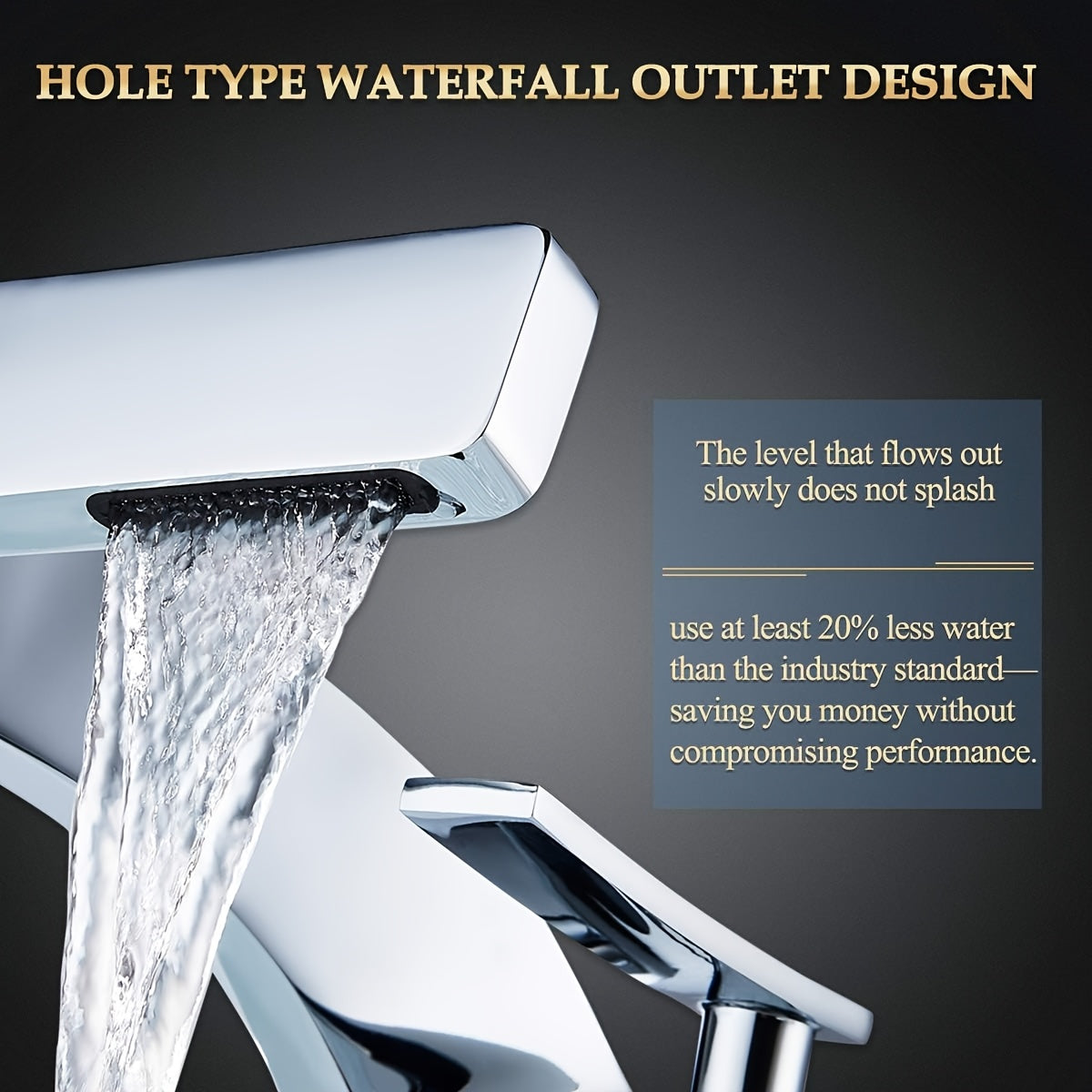 CASCADELUX - Modern Waterfall Bathroom Faucet