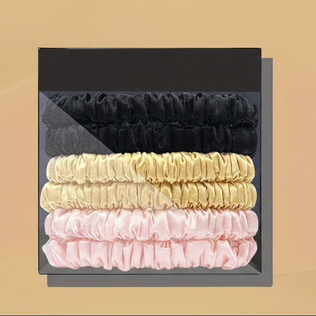 HAIRNOVA – 6-Pack Minimalist Hair Ties for Everyday Styling