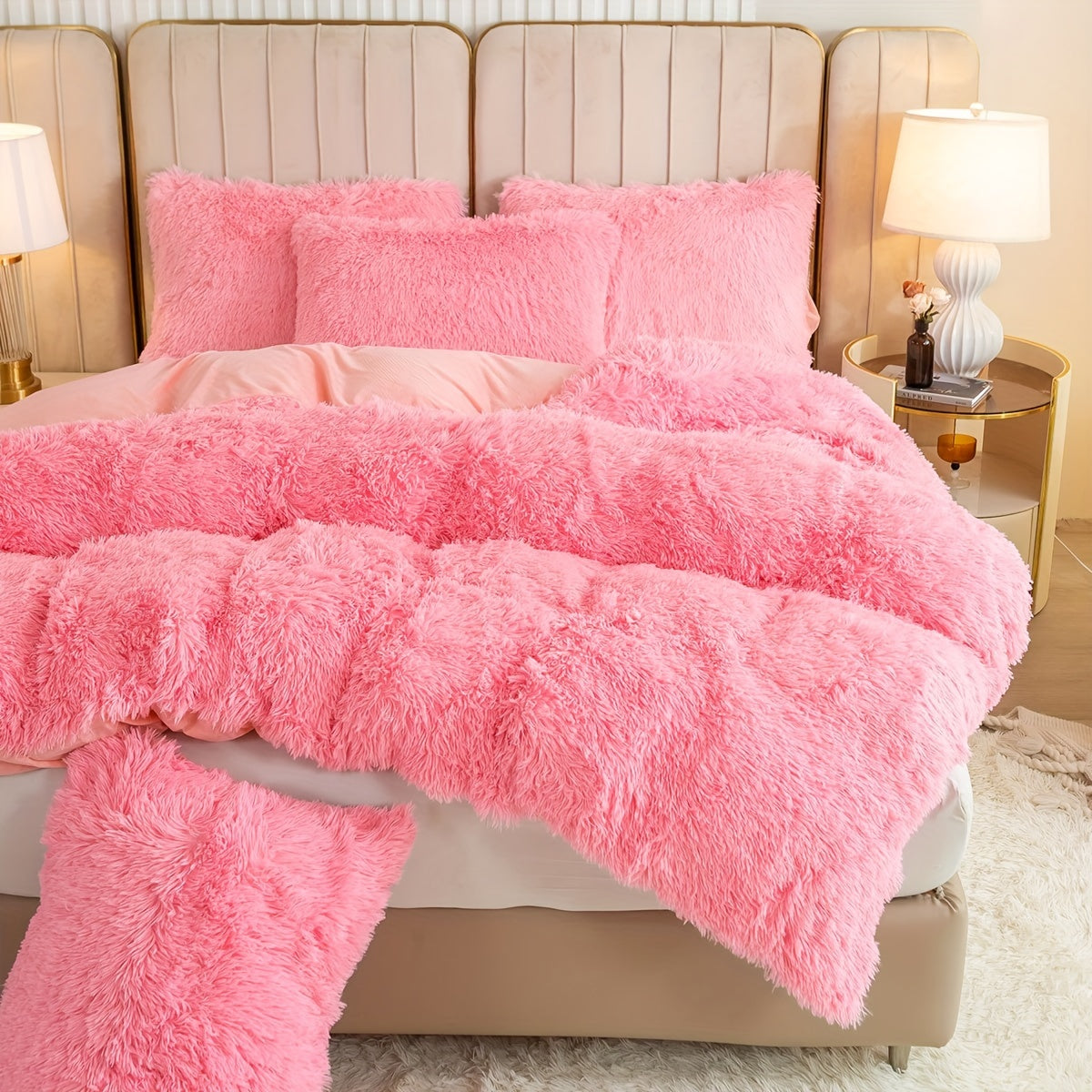 HUECOMFY – Multicolor Cozy Bedroom Duvet Cover Set