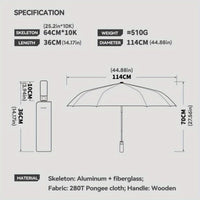 STORMWOOD – Automatic Folding Umbrella
