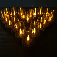 SOLCANDLE – Rechargeable Flickering Lantern for Patio and Restaurant Decor