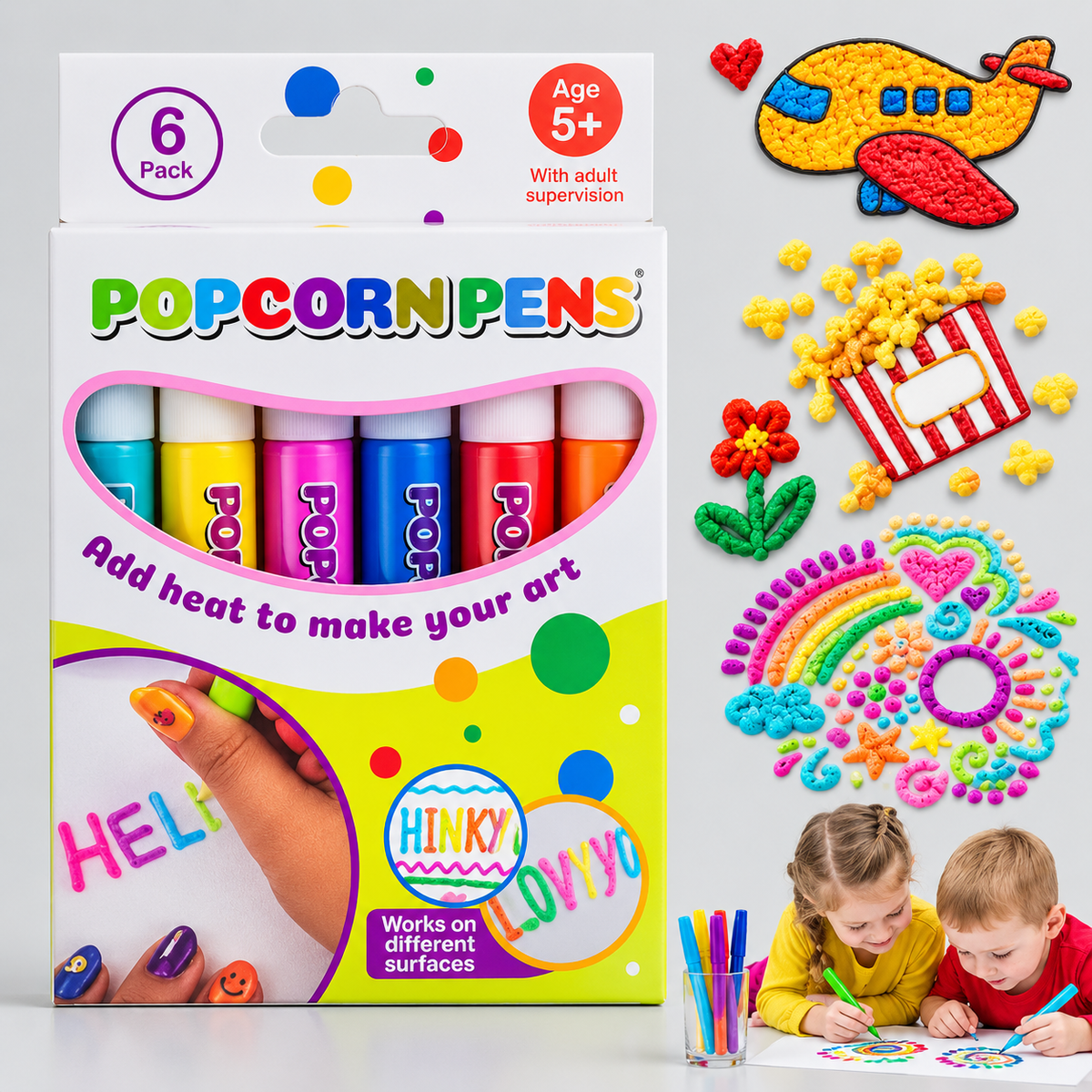 RAISEJOY – Set di penne 3D gonfiabili per creare opere d’arte creative e divertenti