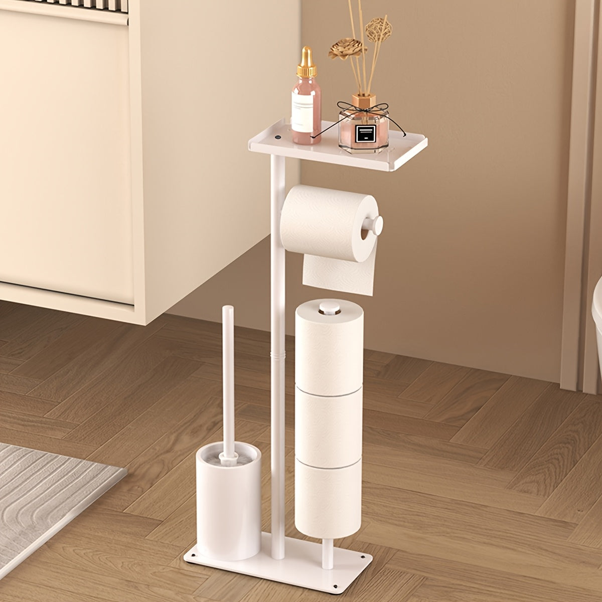 ROLLVEX – Freestanding Tissue Holder with Convenient Storage Space