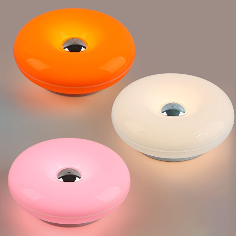 DONULUX – Modern Orange Donut Lamp for Stylish Ambient Lighting