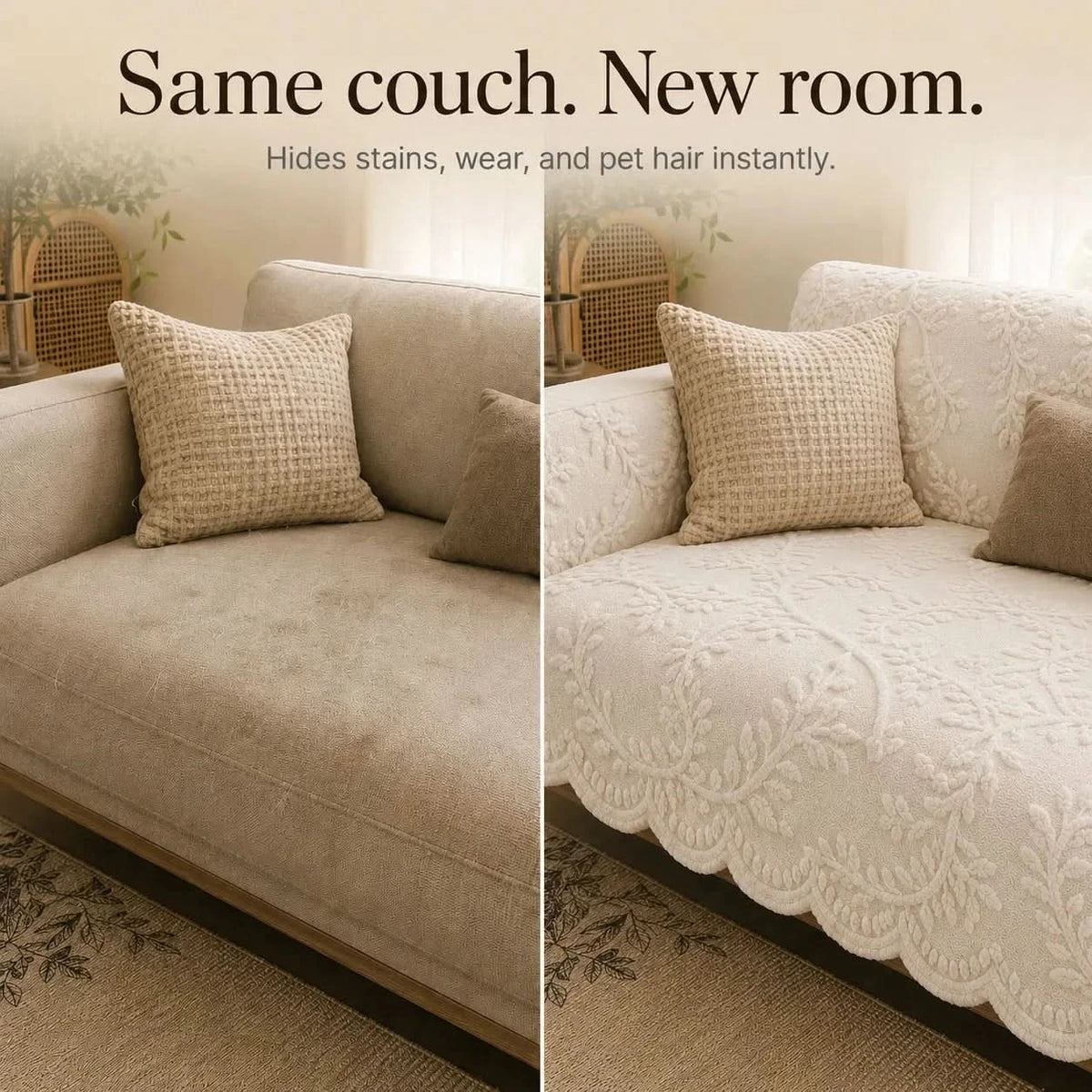 FLORAVUE – Botanical Sofa Cover for Cozy Everyday Living