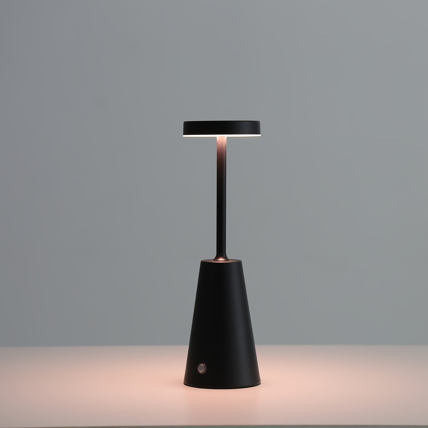 GLOWCONE – Touch Dimmable Metal Table Lamp for Modern Interiors