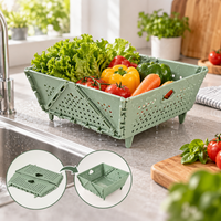 DRAINKEEP – Foldable Storage Basket for Tidy Everyday Draining