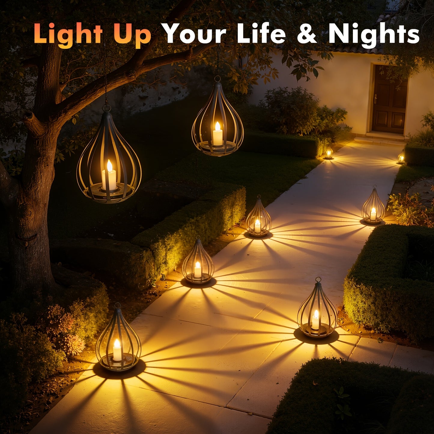TEARDROPLUX – Hanging Solar Candle Lantern