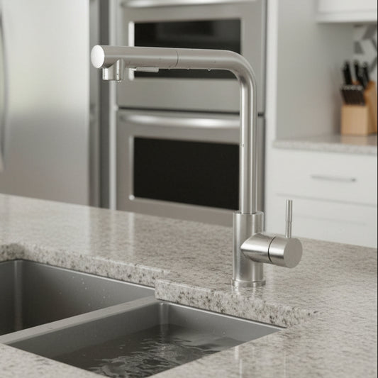 STREAMVEX – Pull Out Sink Faucet with Modern Stainless Design