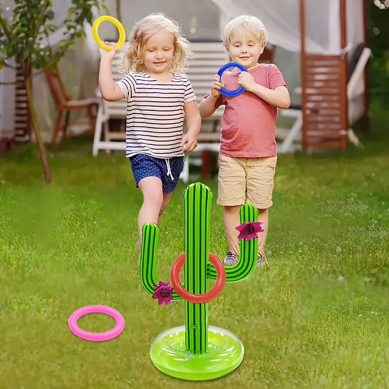 CACTUSSPLASH – Inflatable Ring Toss Game for Pool Party Fun