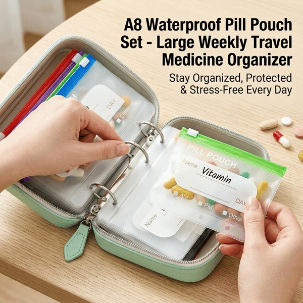 DOSEPACK – Travel Pill Organizer Bag Set for Easy Packing