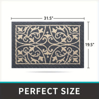FLOORGUARD - Low profile non-slip indoor entryway mat for clean and safe floors