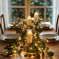 LEAFLUMORA – Guirlande lumineuse féerique feuillue pour une décoration de table enchanteresse