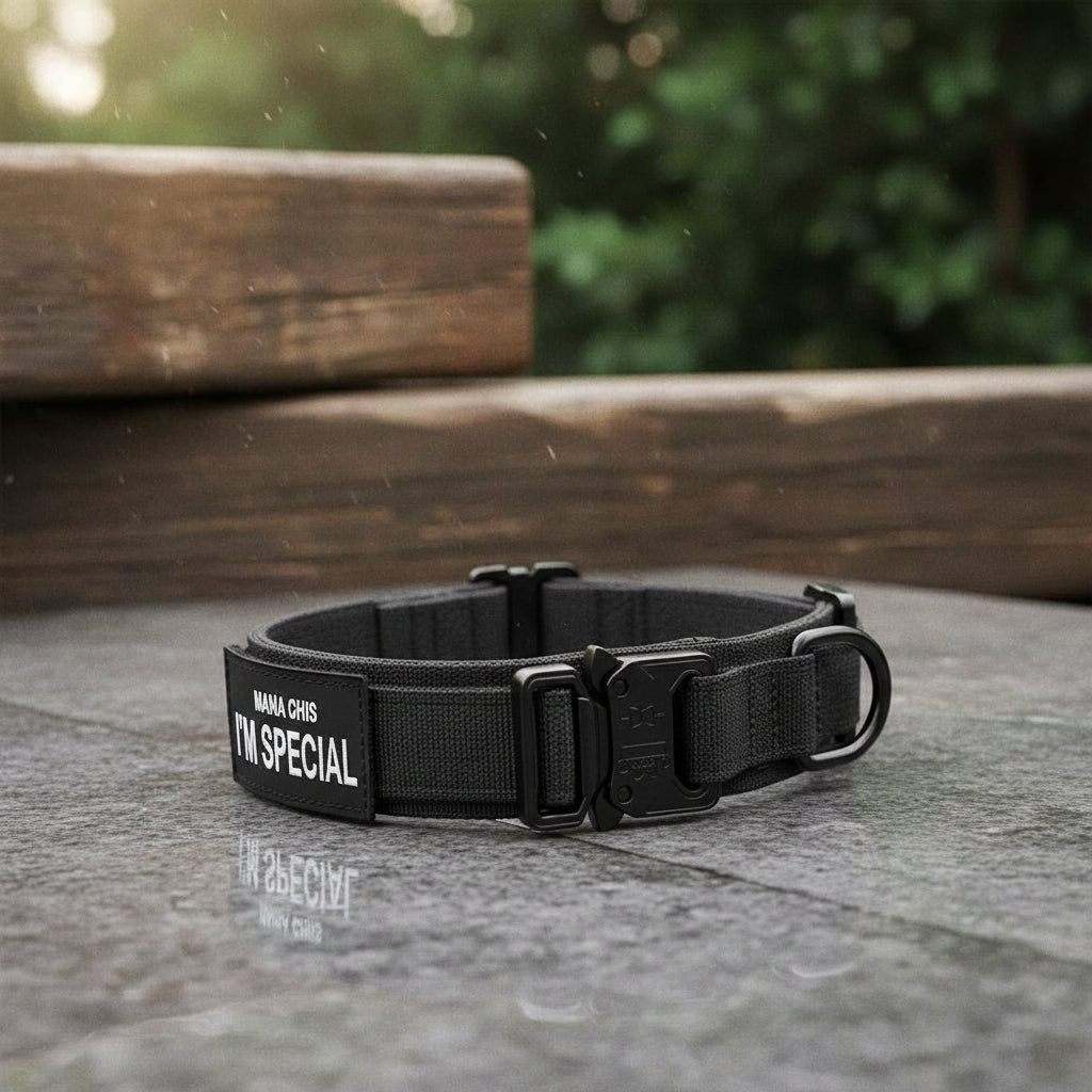 FLEXK9 – Tactical Dog Collar Set – Adjustable padded control collar