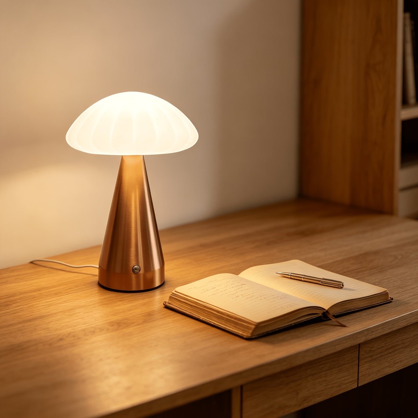 UMBRALUX – Umbrella Table Lamp for Elegant Night Lighting