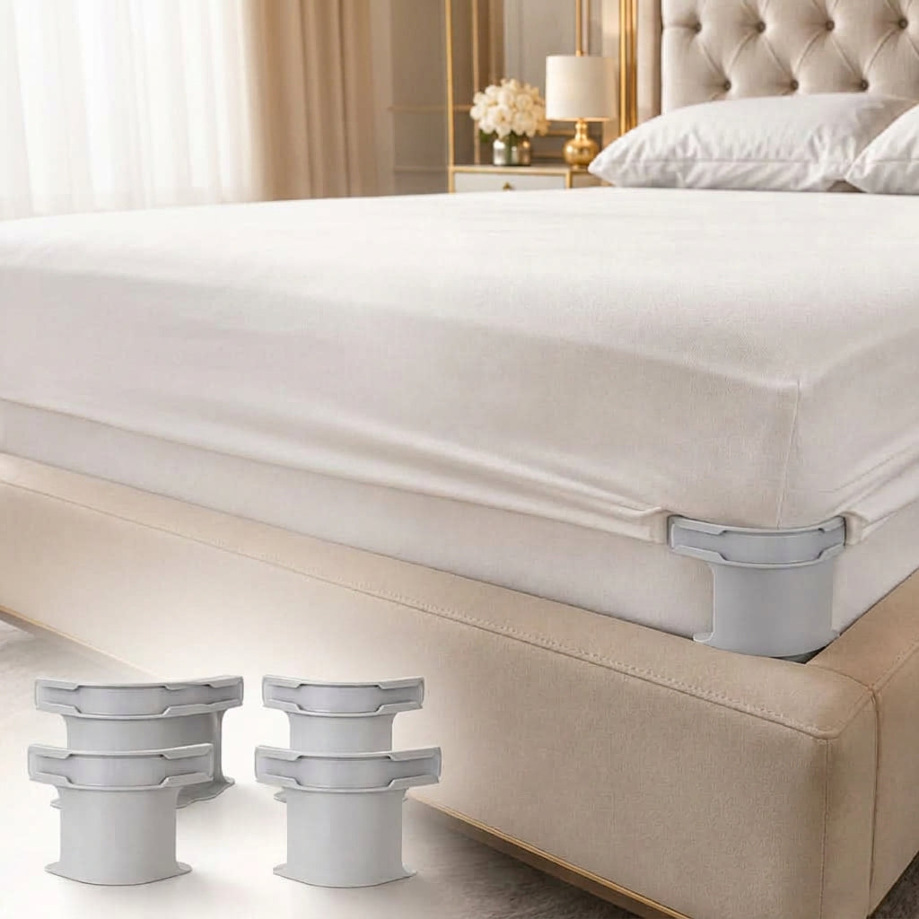 BEDGRIPORA – Hidden Bed Sheet Holders for a Smooth Sleeping Surface