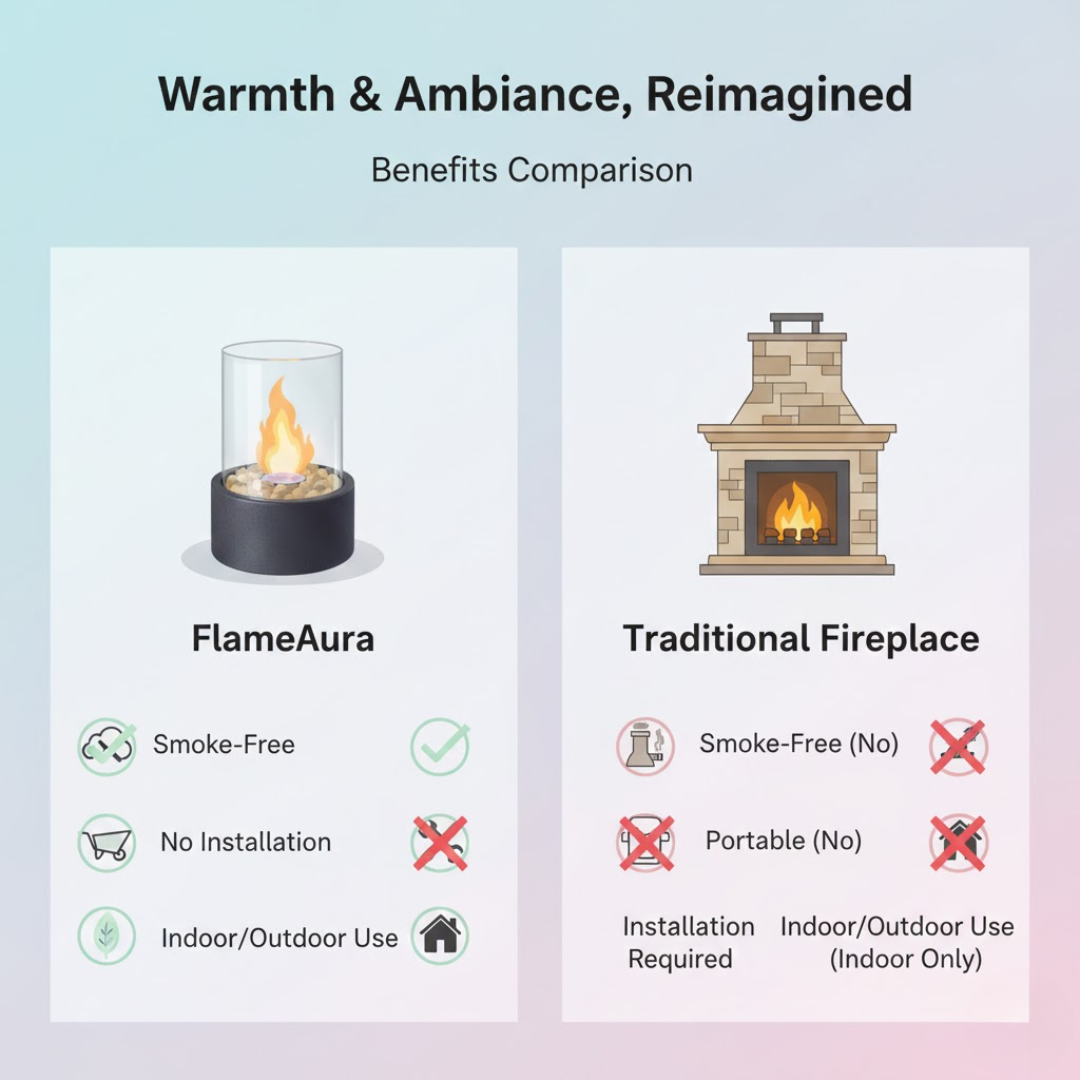 EMBERLUX – Tabletop Bioethanol Fireplace