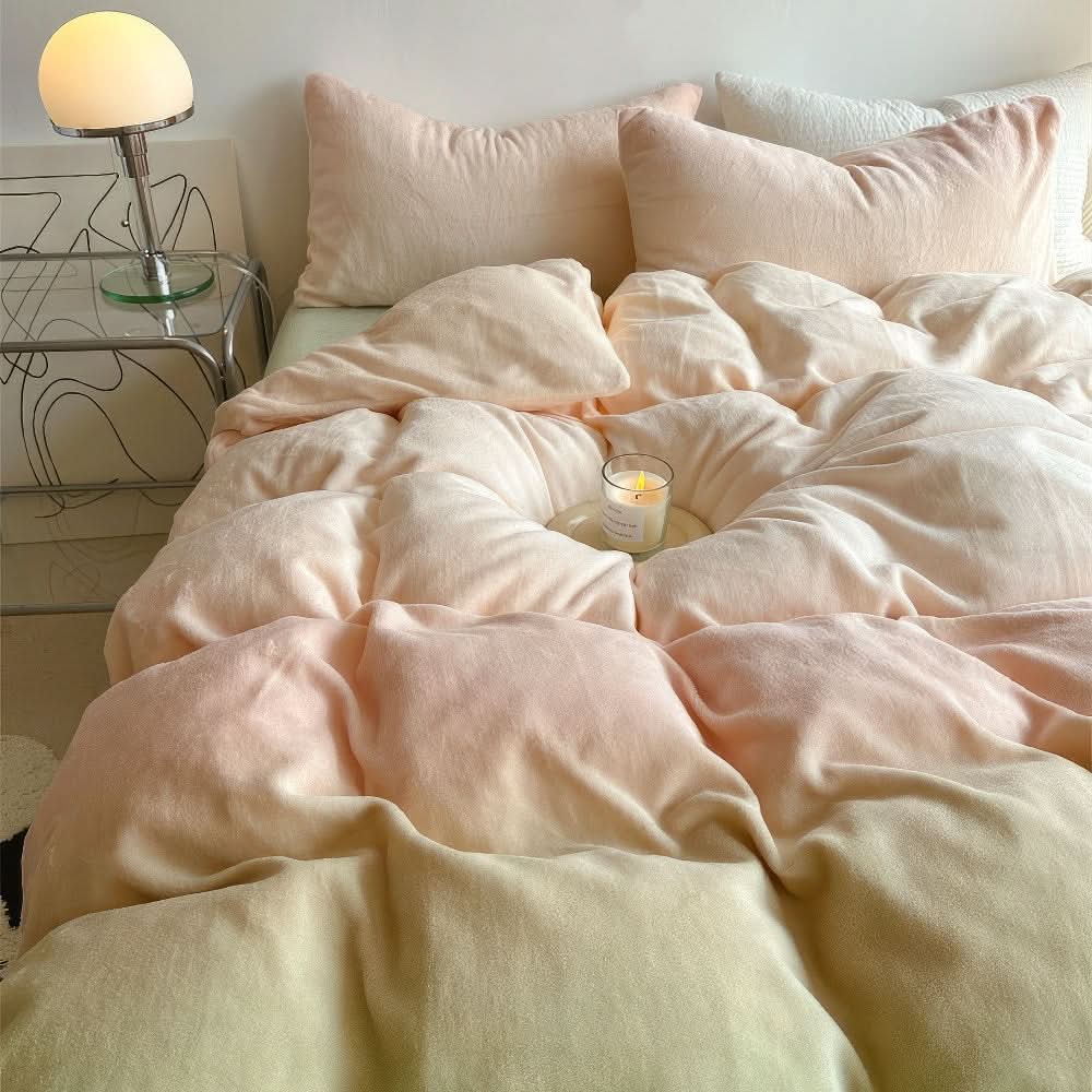 OMBRELUNIA – Conjunto de roupa de cama em tons pastel aconchegantes para noites tranquilas e confortáveis