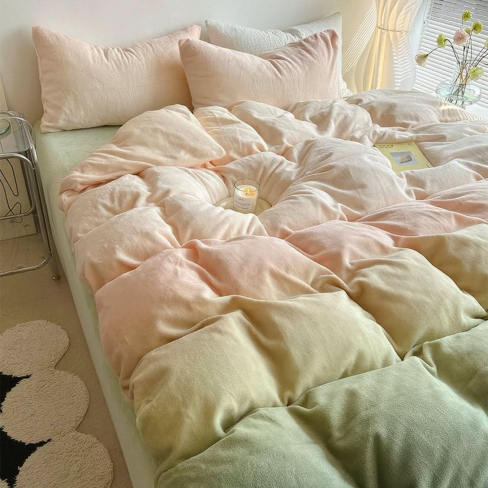 OMBRELUNIA – Conjunto de roupa de cama em tons pastel aconchegantes para noites tranquilas e confortáveis