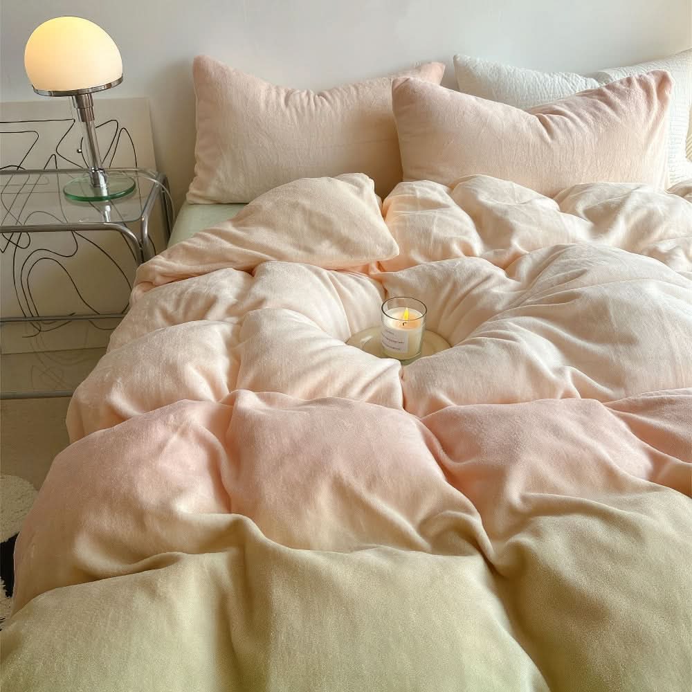 OMBRELUNIA – Conjunto de roupa de cama em tons pastel aconchegantes para noites tranquilas e confortáveis