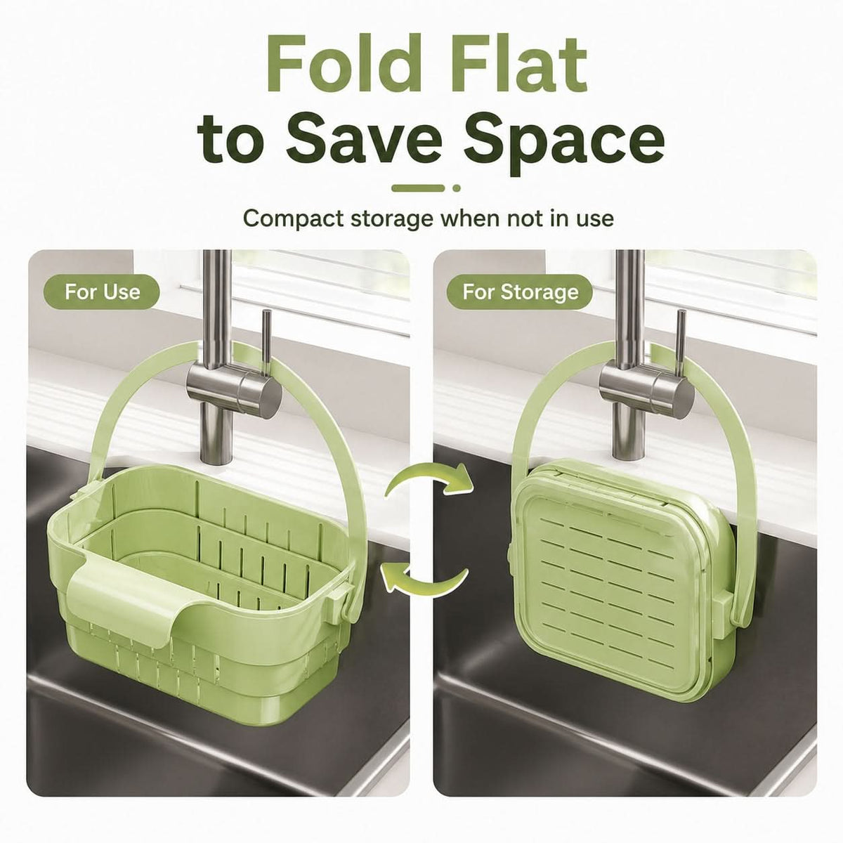 DRAINHOOK – Retractable Hanging Storage Colander for Convenient Organization
