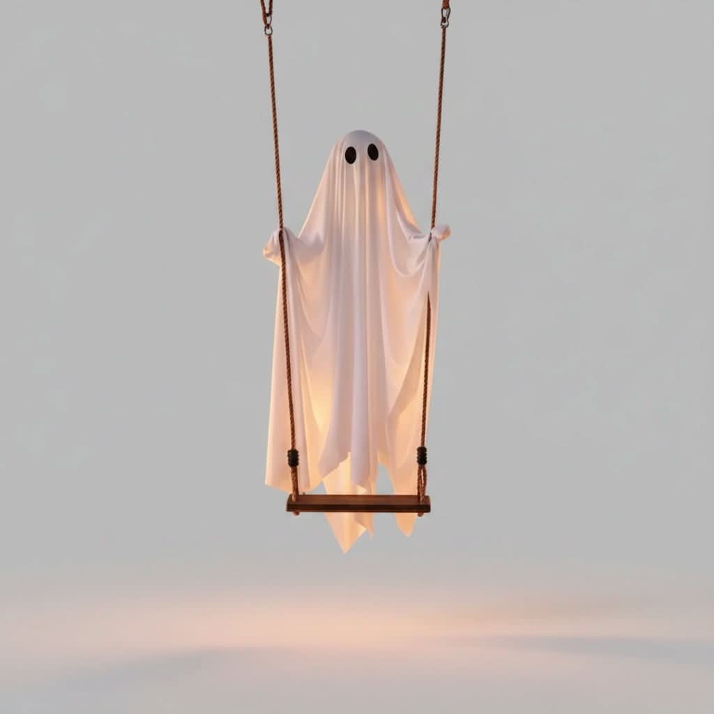 PHANTOMLIT – Hängende Geisterlampe für unheimliche Halloween-Dekorationen