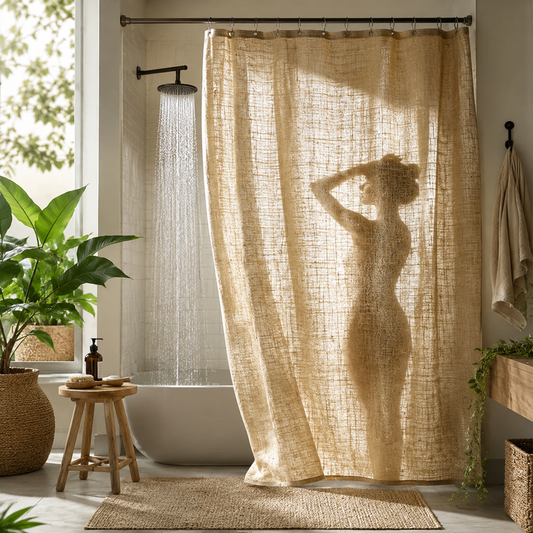 HEMPORA – Hemp Shower Curtain for Bath & Stall