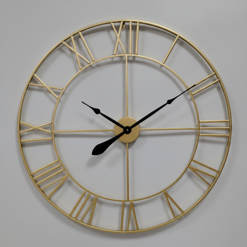 IRONVINTAGE – Silent Metal Wall Clock with Industrial Vintage Design
