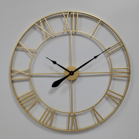 IRONVINTAGE – Silent Metal Wall Clock with Industrial Vintage Design