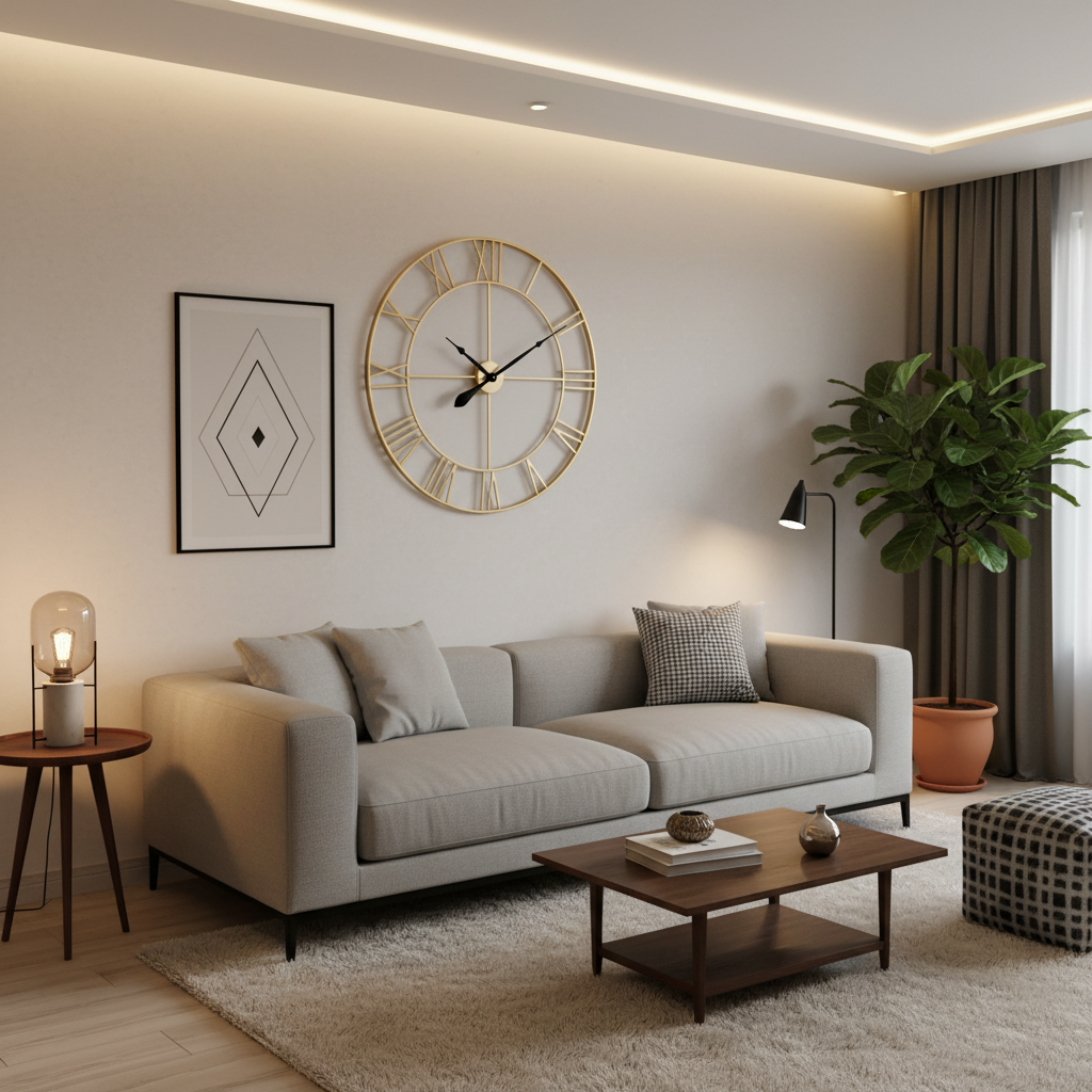 IRONVINTAGE – Silent Metal Wall Clock with Industrial Vintage Design