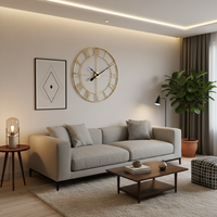 IRONVINTAGE – Silent Metal Wall Clock with Industrial Vintage Design