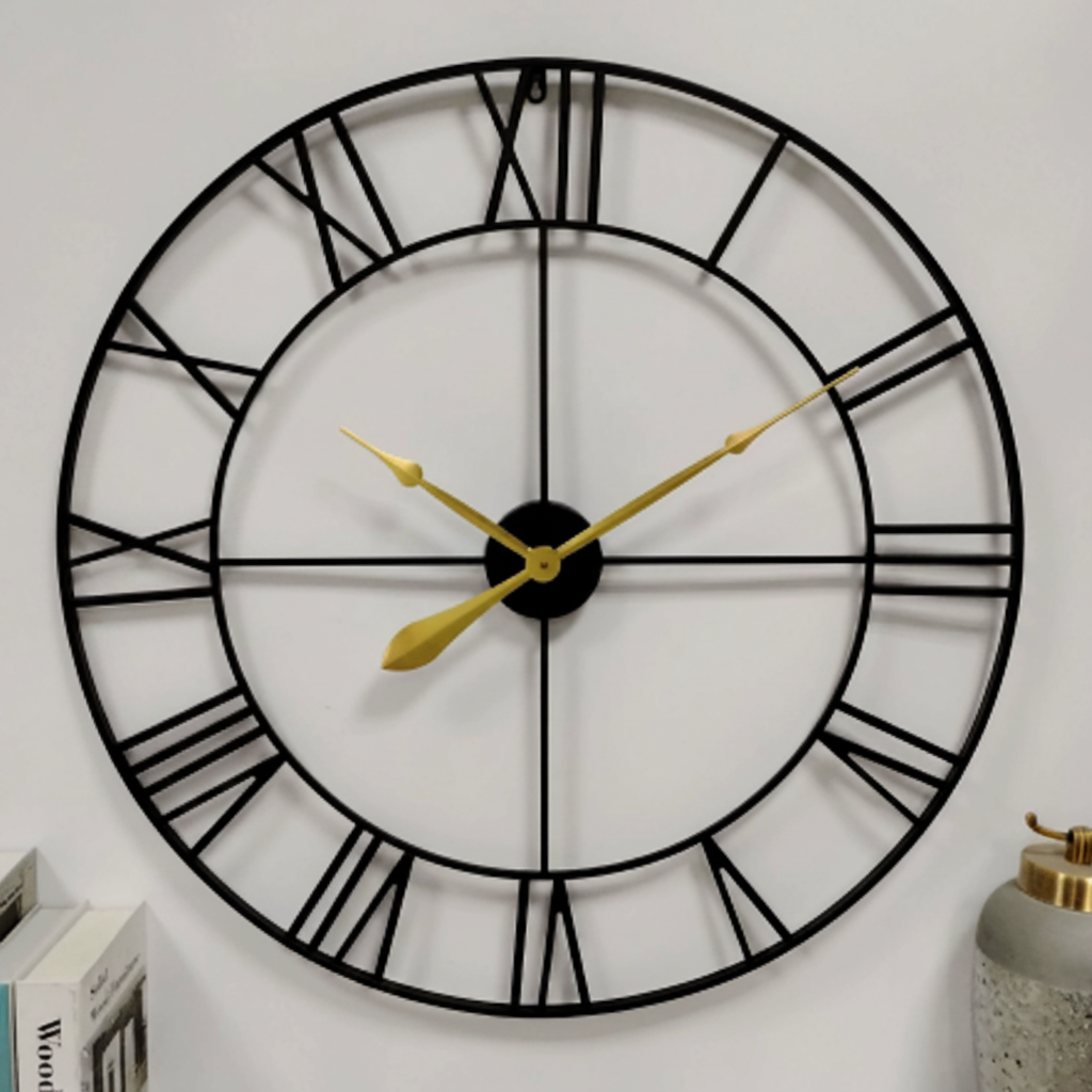 IRONVINTAGE – Silent Metal Wall Clock with Industrial Vintage Design