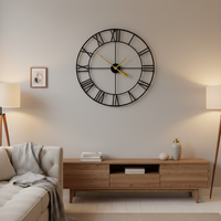 IRONVINTAGE – Silent Metal Wall Clock with Industrial Vintage Design